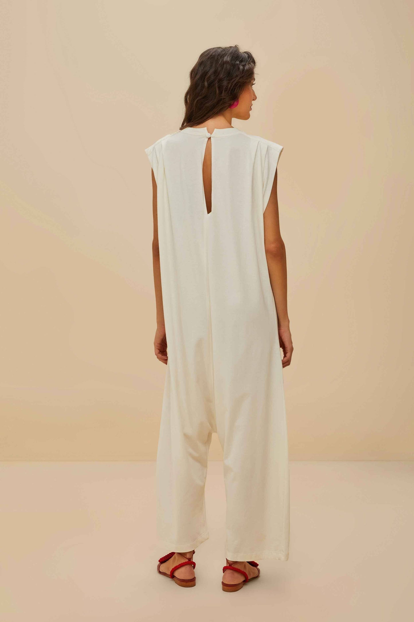 Off-white Rio Macaw Organic Cotton Jumpsuit