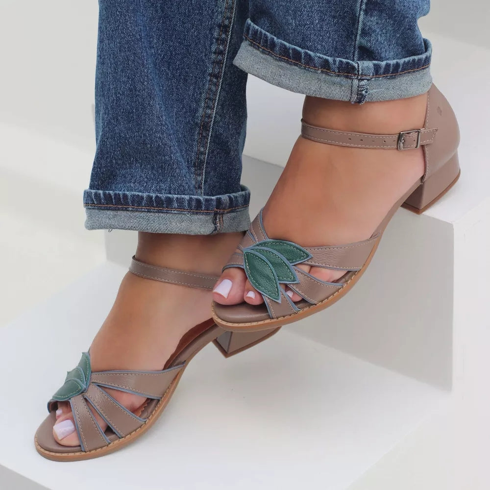 Leaf Almond Sandals