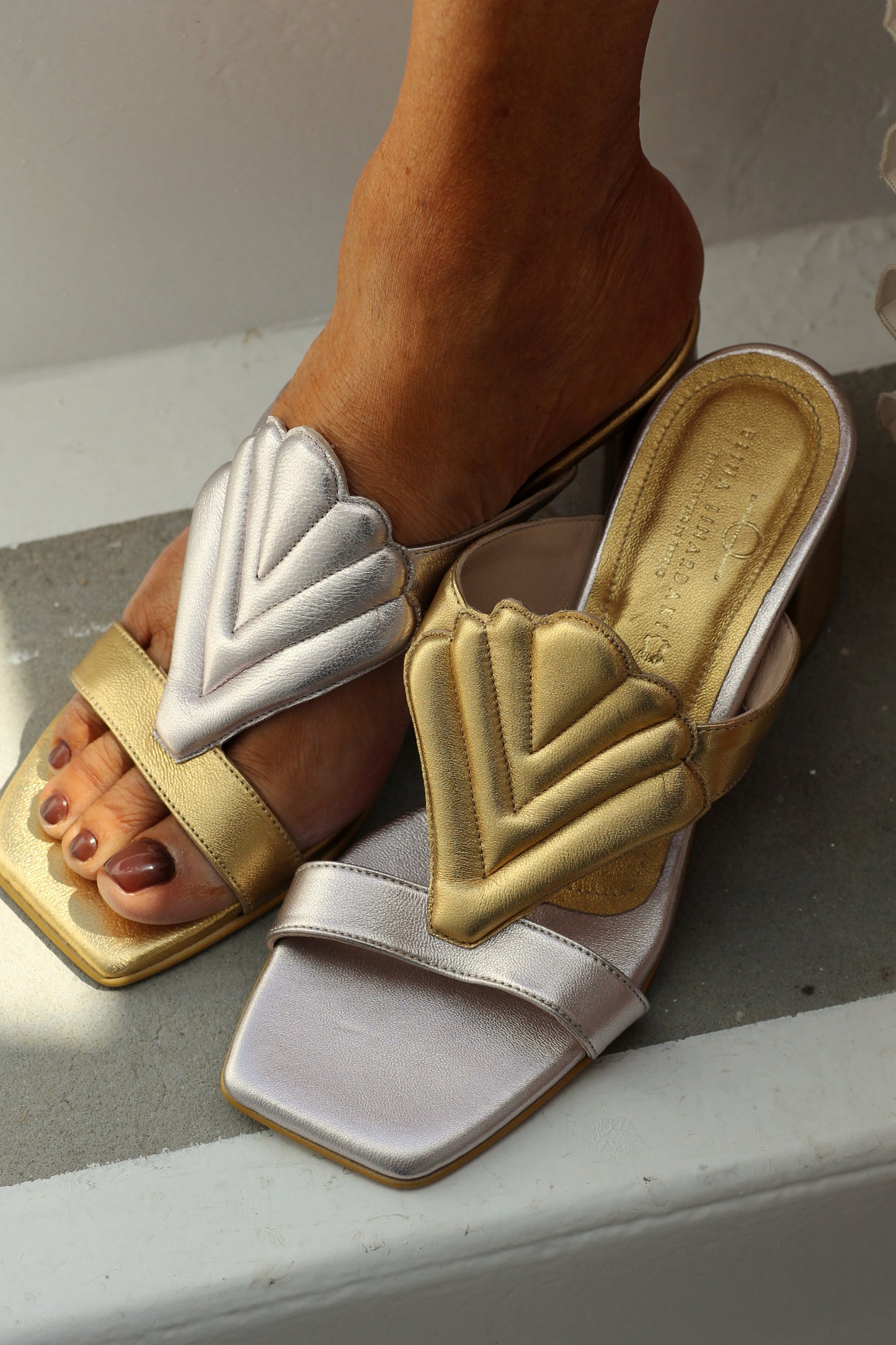 Moana Heel Gold & Silver