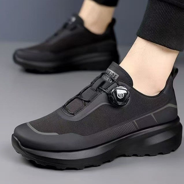 Men's comfortable soft soled casual trendy button shoes