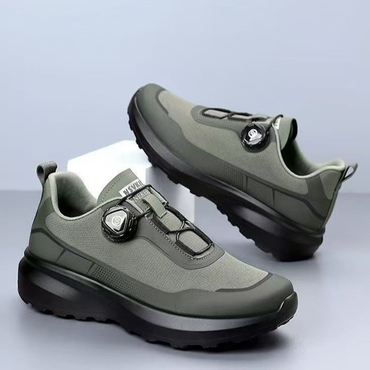 Men's comfortable soft soled casual trendy button shoes