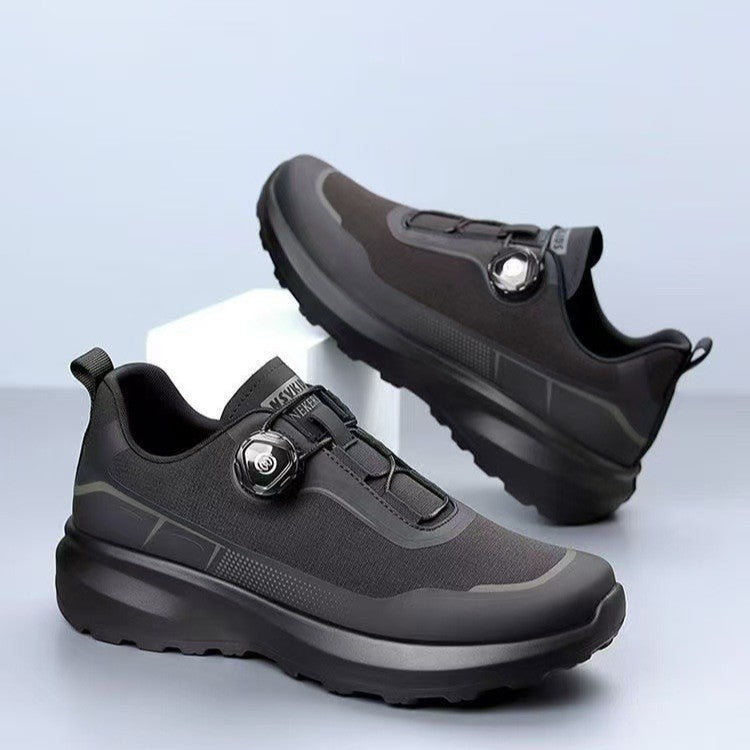 Men's comfortable soft soled casual trendy button shoes