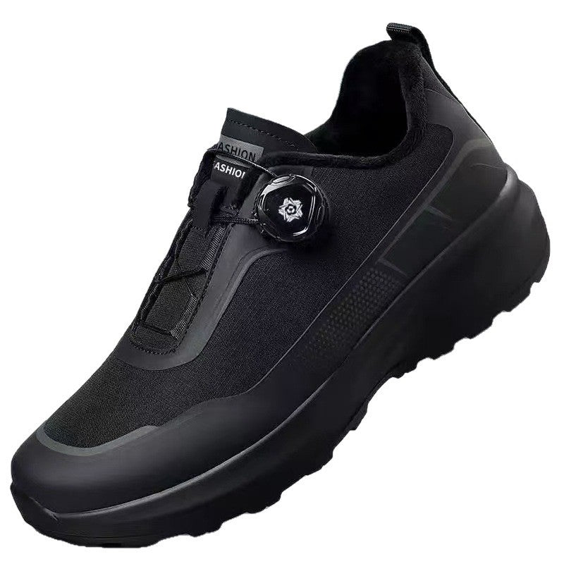 Men's comfortable soft soled casual trendy button shoes