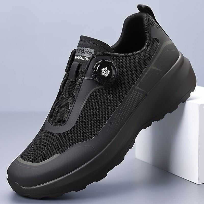 Men's comfortable soft soled casual trendy button shoes