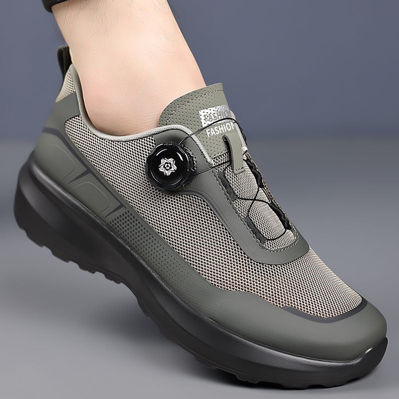 Men's comfortable soft soled casual trendy button shoes
