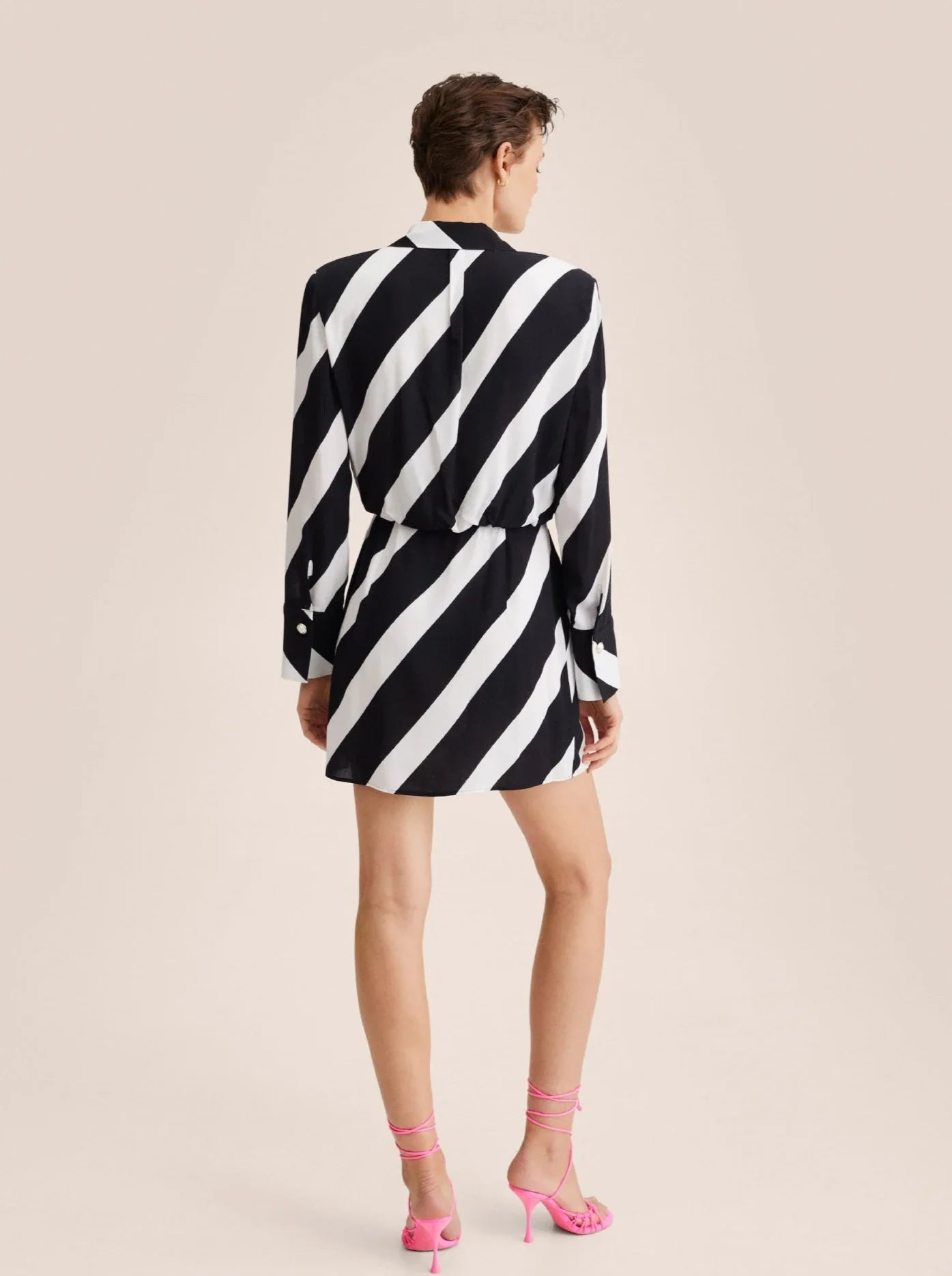 Striped Wrap Dress