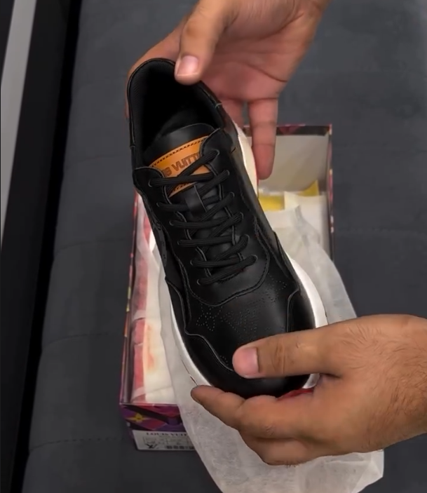 Men's High-quality Leather Luxury Printed Casual Shoes