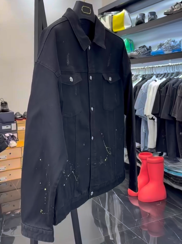 Men's Tiger Face Sparkling Diamond Jacket