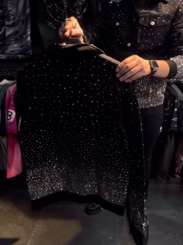 Men's Starry Sky Sparkling Diamond Coat