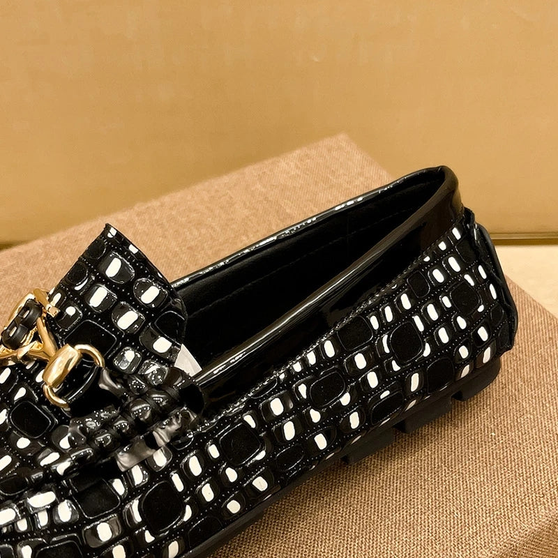 Men's Luxury High-end Color Blocked Casual Leather Shoes