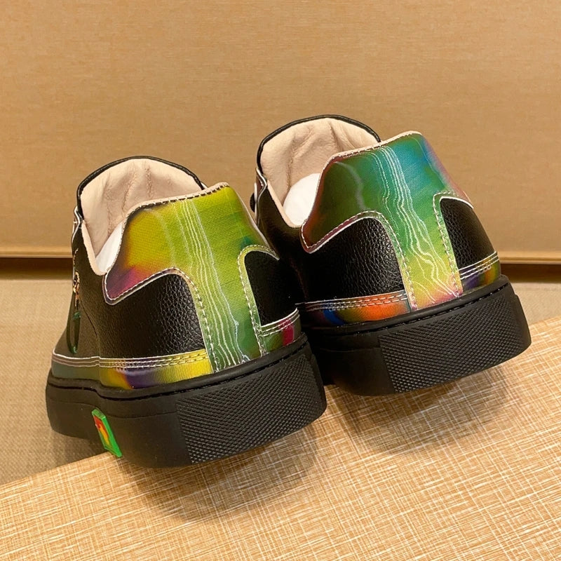 Men's Embroidered Gradient Trendy Board Shoes