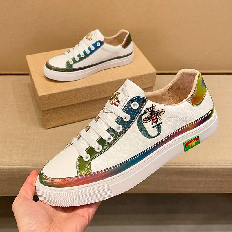 Men's Embroidered Gradient Trendy Board Shoes