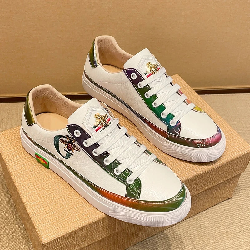 Men's Embroidered Gradient Trendy Board Shoes