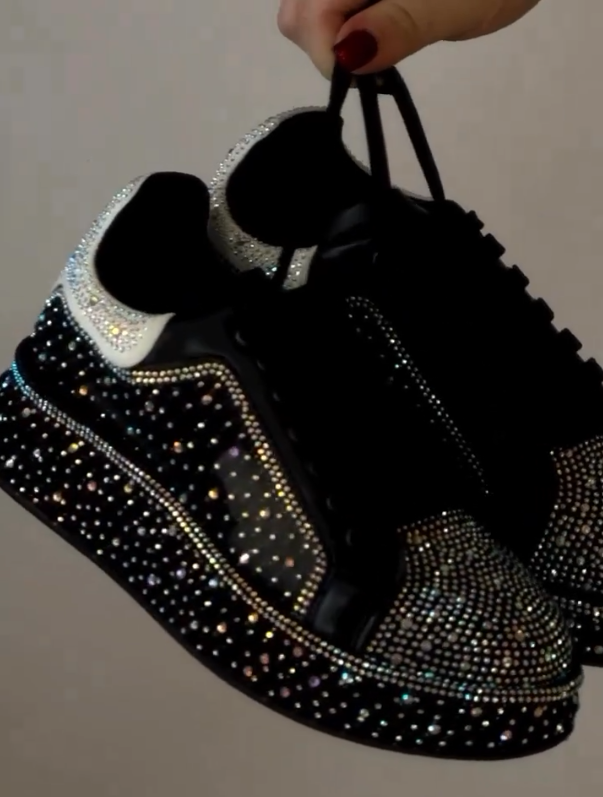 Full Diamond Casual Thick Soled Shoes