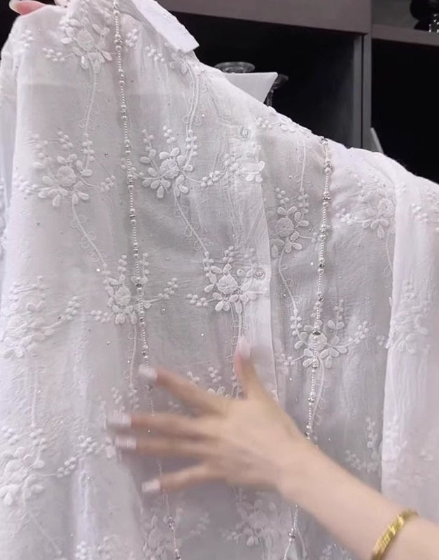 High End Embroidered Long Sleeved Shirt