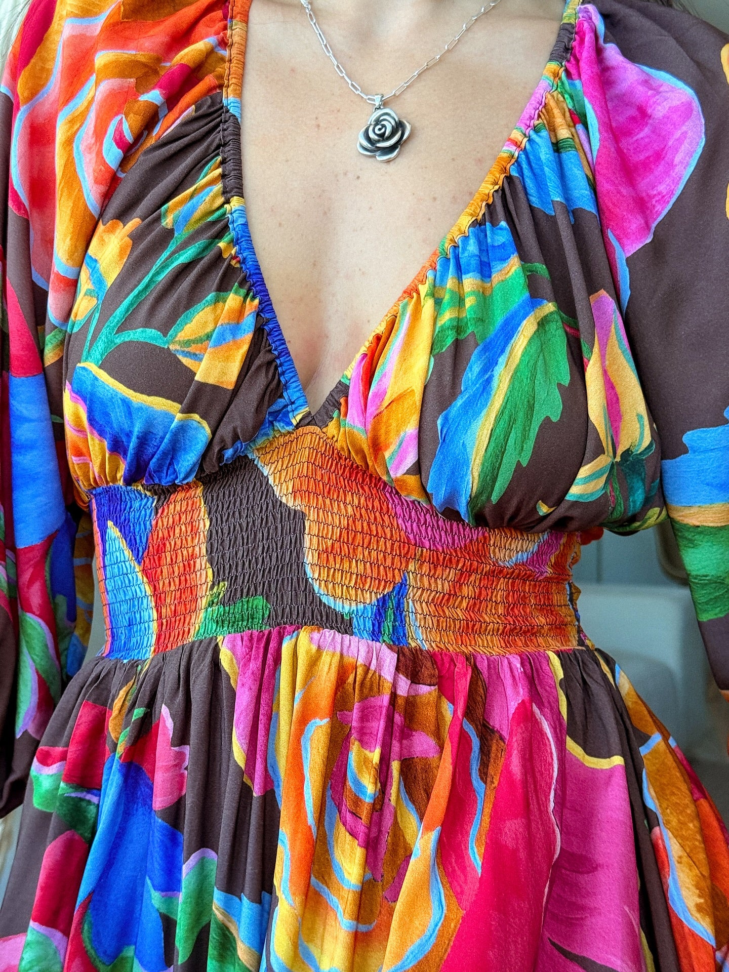 Vibrant Garden Maxi Dress