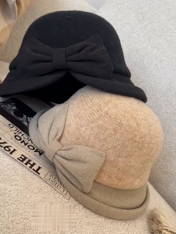 Elegant Bow Bucket Hats