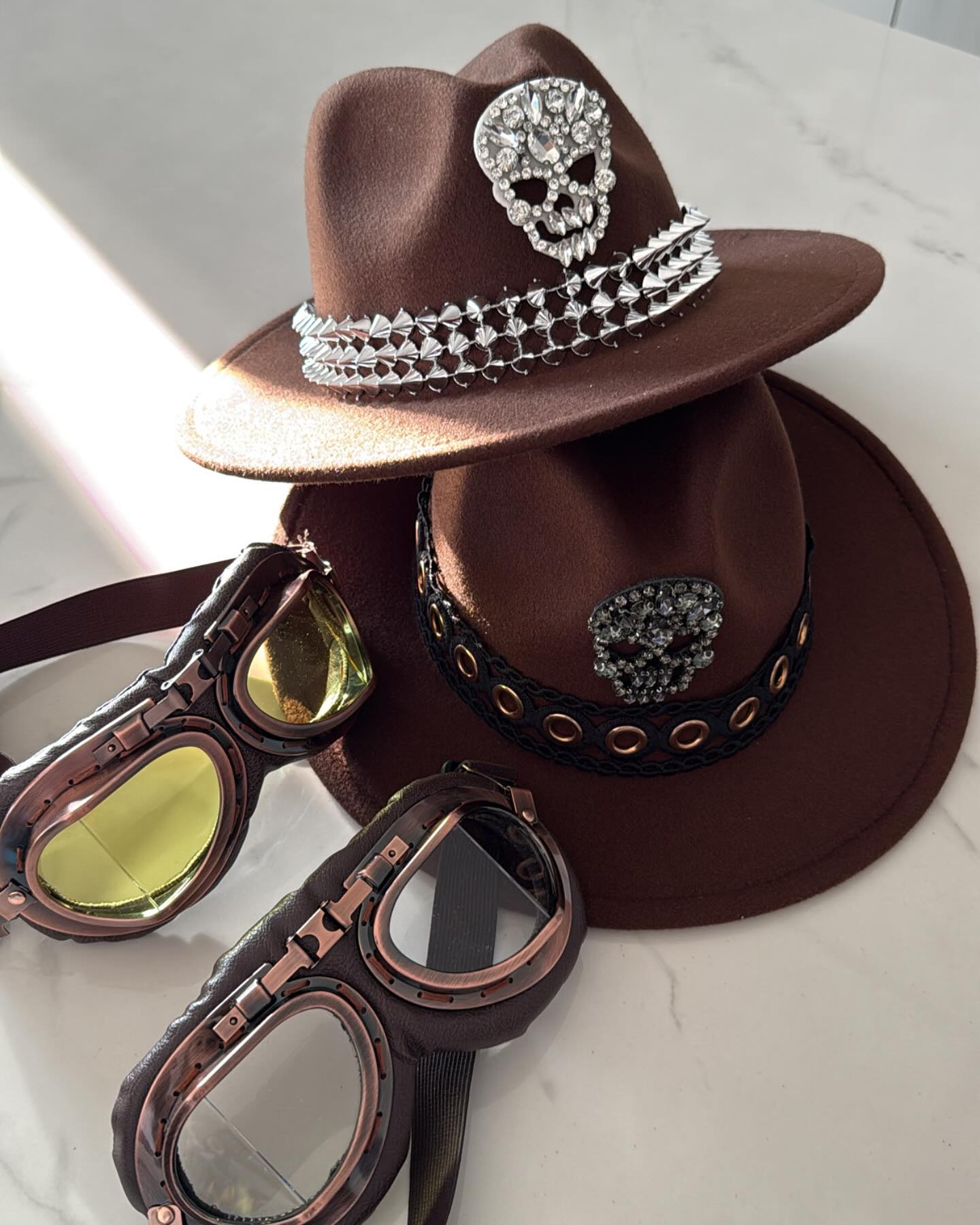 Skull & Spikes Fedora