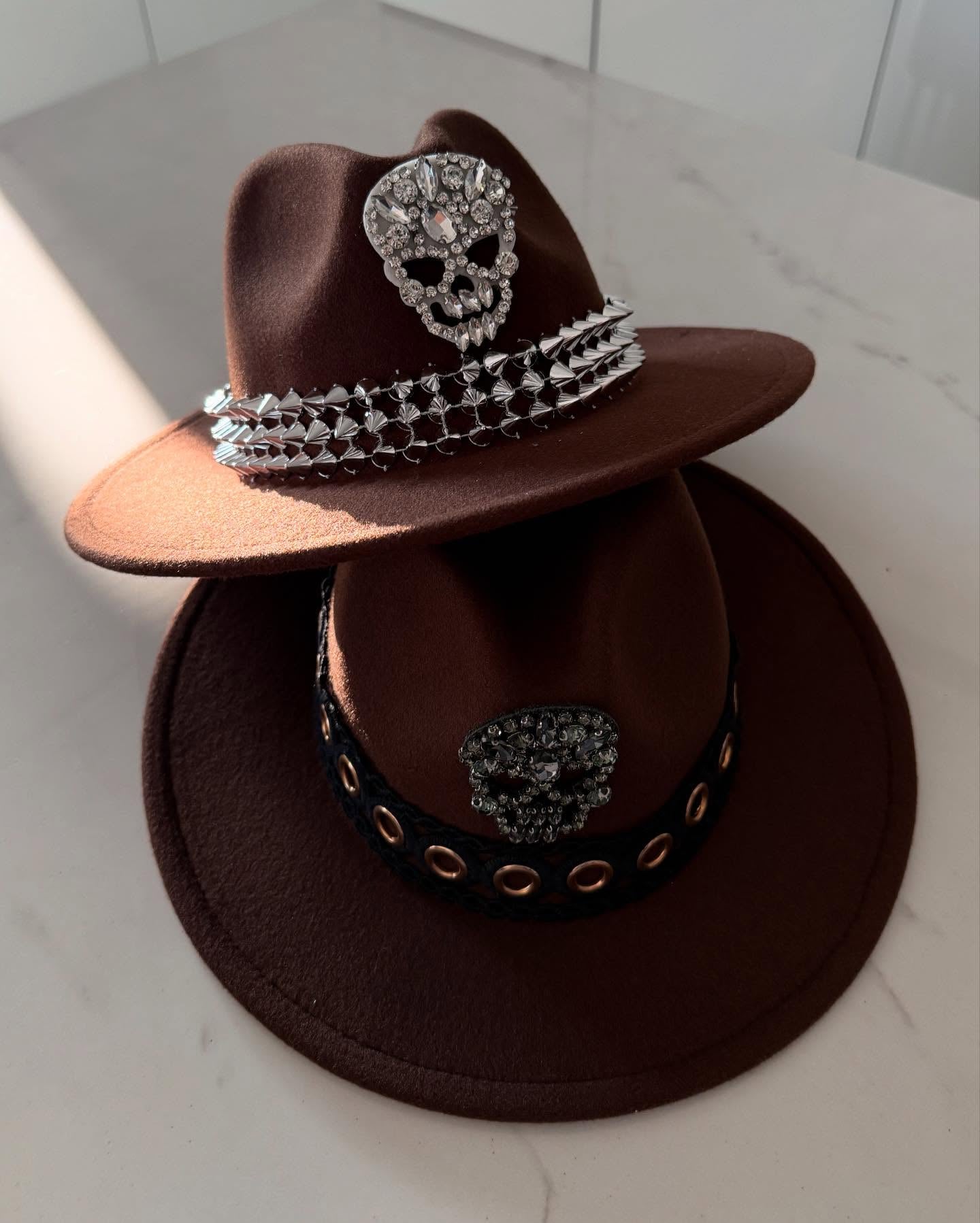 Skull & Spikes Fedora
