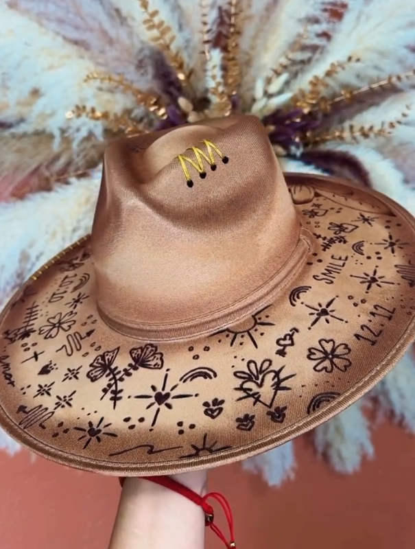 Boho Print Fedora
