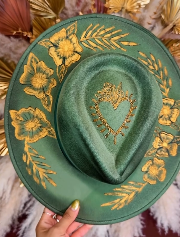 Emerald Butterfly Fedora