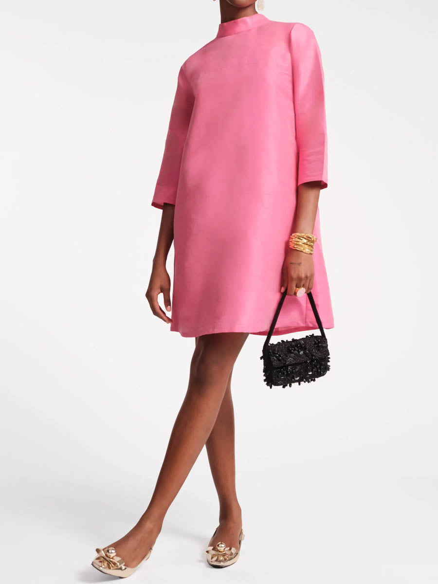 Bow Back Printed Mini Dress