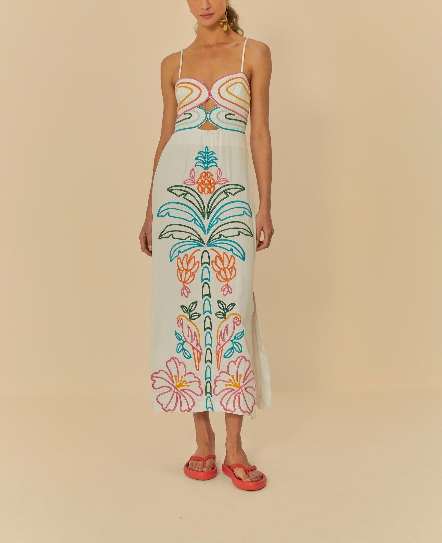 Symmetrical Embroidered Dress