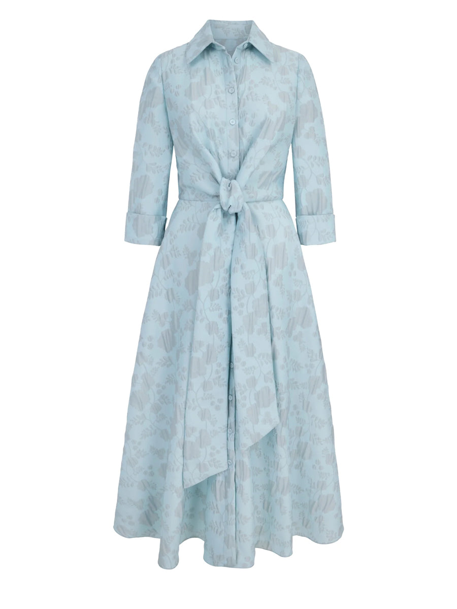 Elegant Printed Belted Dress