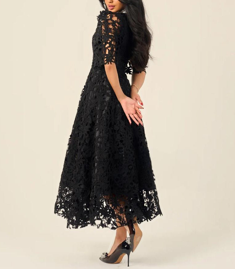 Lace Hollow Cut Dress