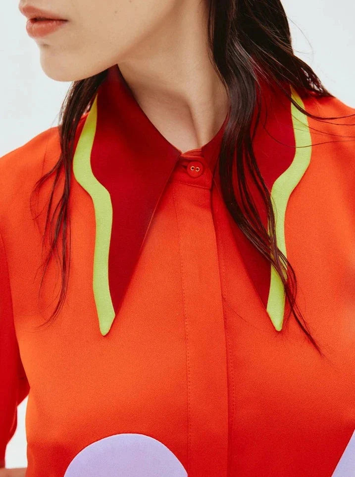 Polka Dot Print Long Dress