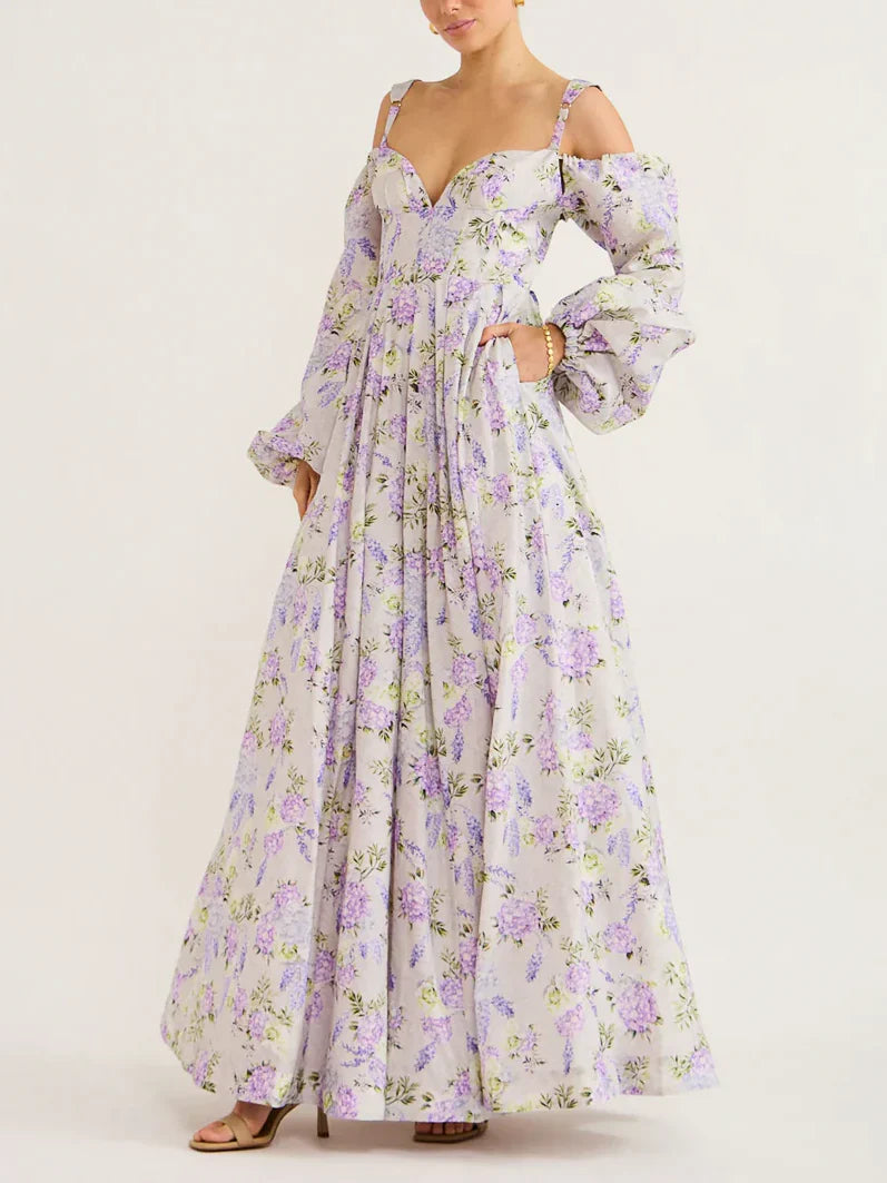 Sarah dress in Wisteria