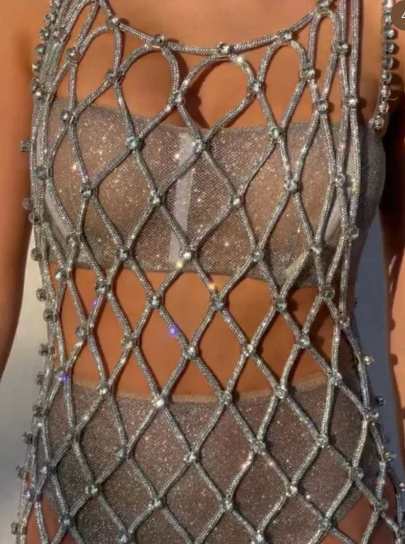 Dominque Crystal Rope Dress