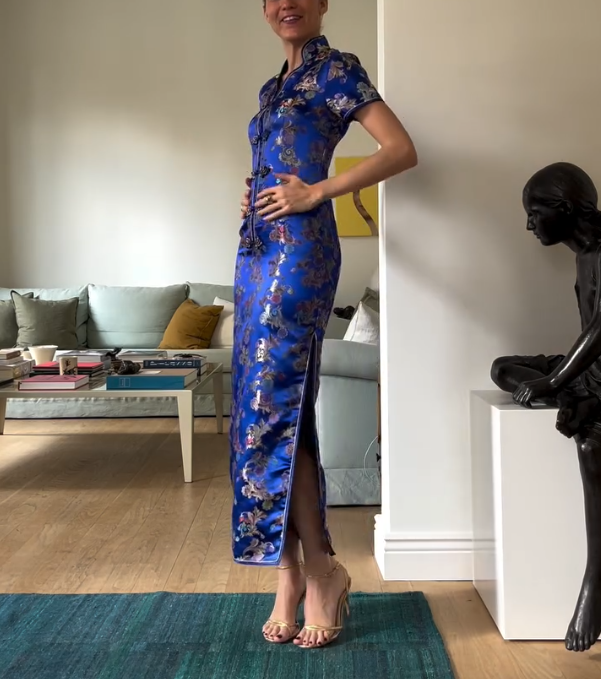 Satin Chinese Cheongsam Dress