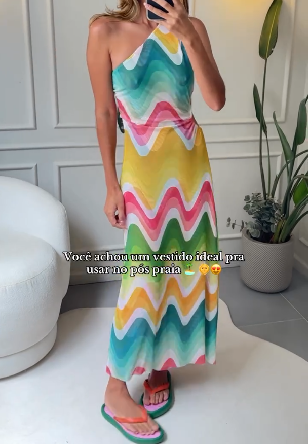 Rainbow Wave Dress