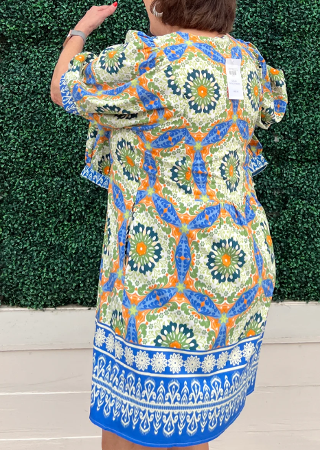 Spring Color Printed Dress