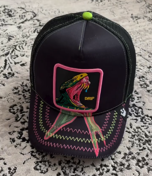 Sunscreen Mesh Pure Cotton Embroidered Animal Baseball Cap
