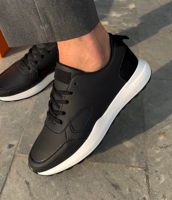 Matte Breathable Leather Casual Shoes