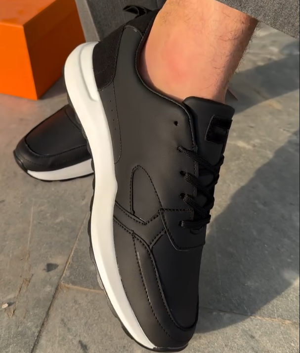 Matte Breathable Leather Casual Shoes