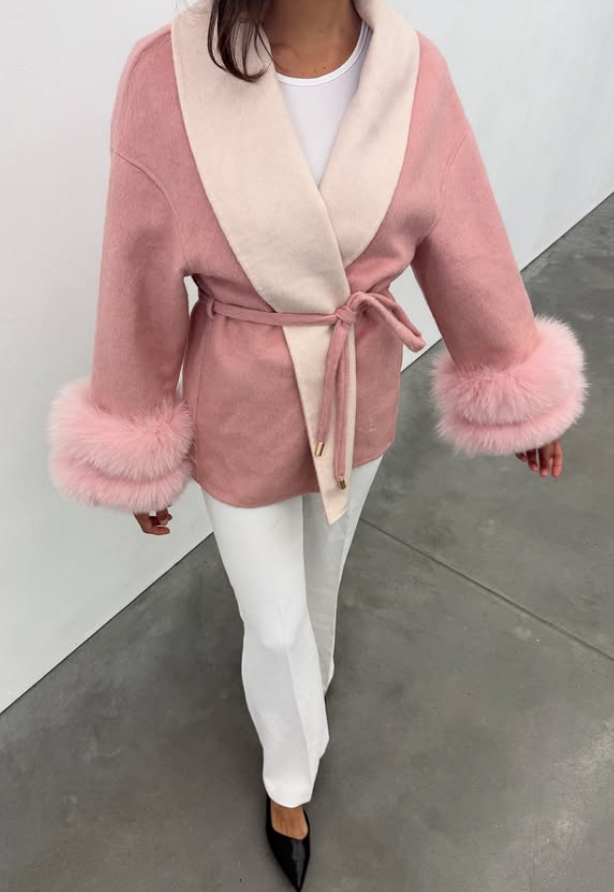 Faux Fur Casual Loose Lapel Coat