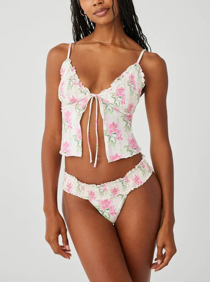 Penelope Floral Tankini Bikini Set