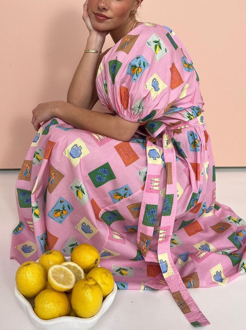 Lotus Maxi Dress In Pink