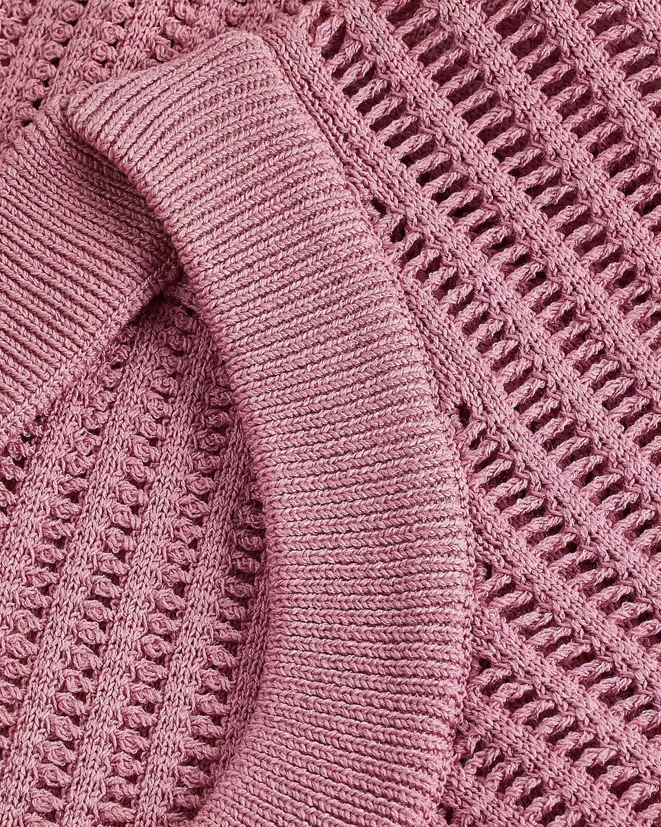 Open Back Banded Bottom Sweater