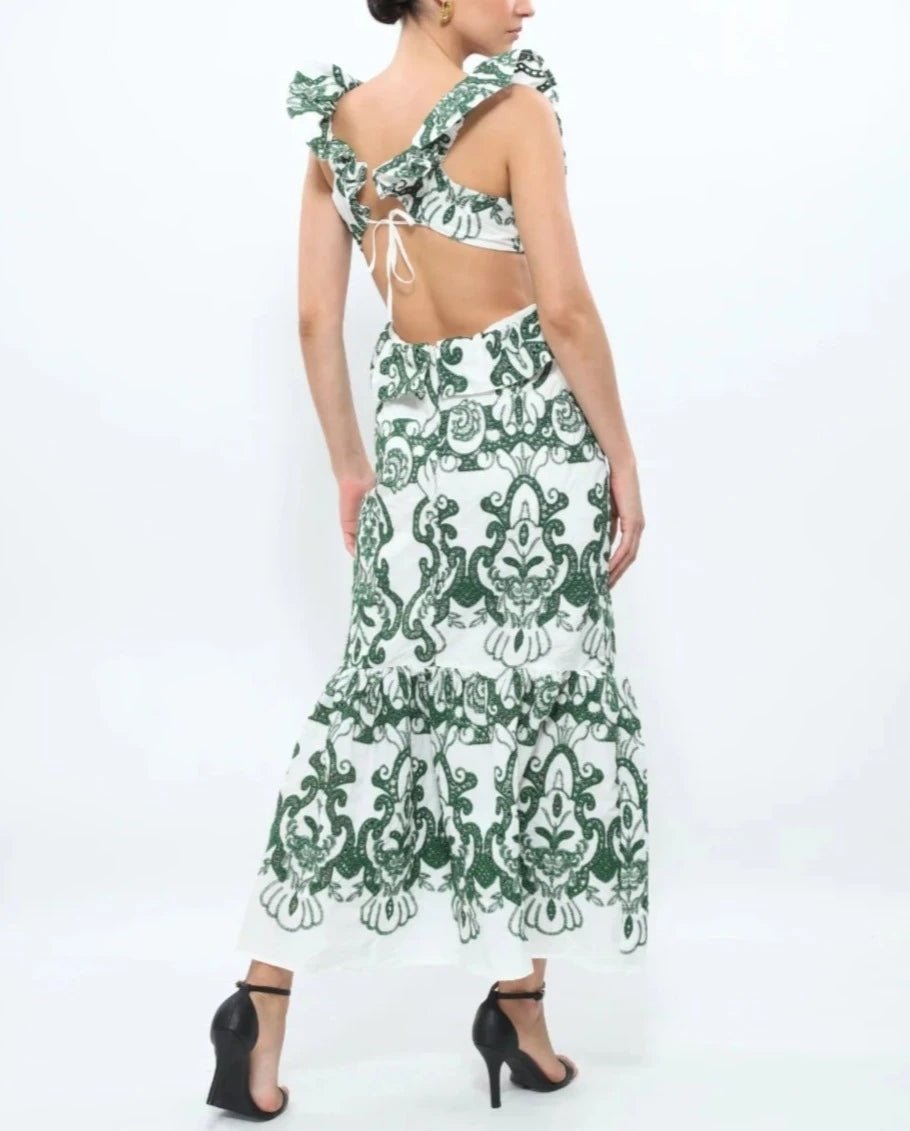 Embroidered Italian Cotton Dress