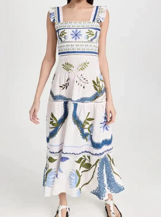 Women's Floral Print Maxi Dresses