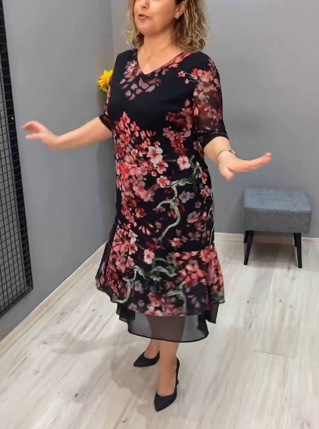 Long Skirt Floral Dress