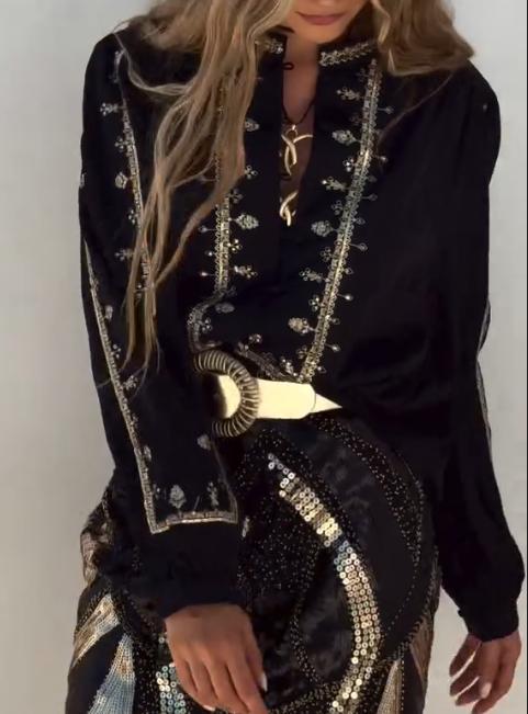 Sparkling Black Shirt