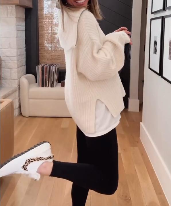 Simple Zipper Collar Sweater