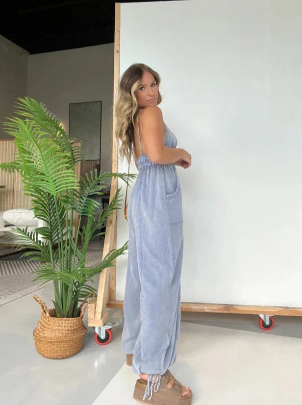 Tencel Jumpsuit Slate Grey