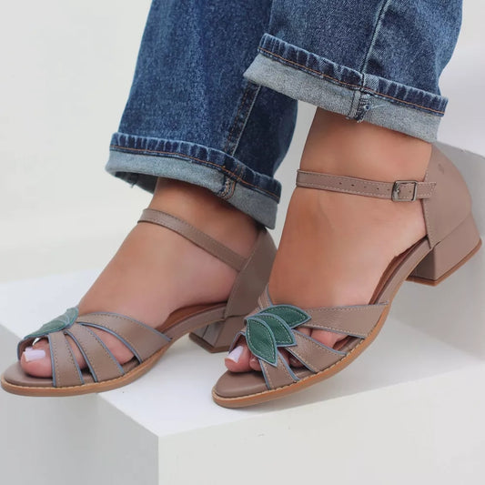 Leaf Almond Sandals