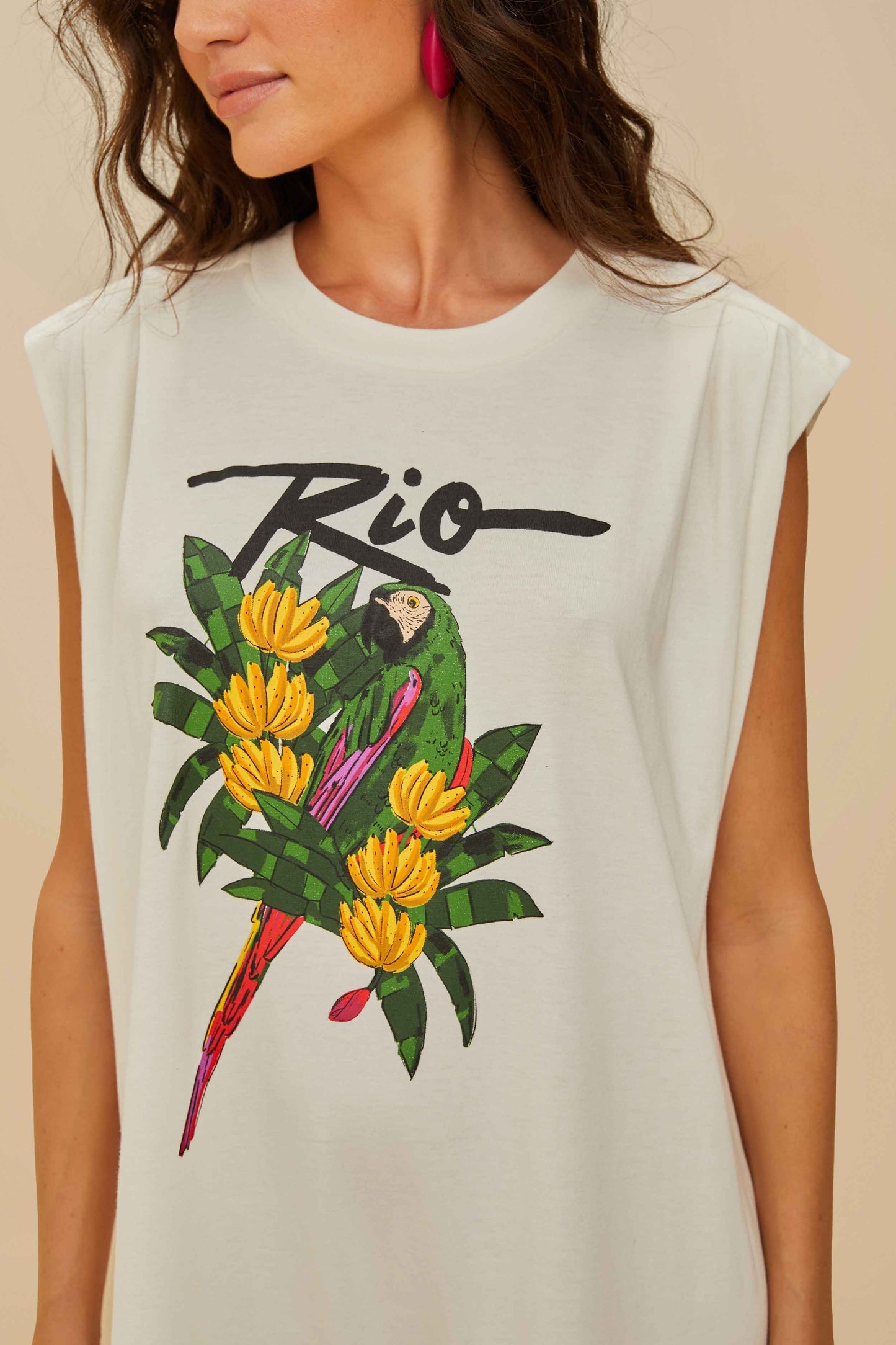 Off-white Rio Macaw Organic Cotton Jumpsuit